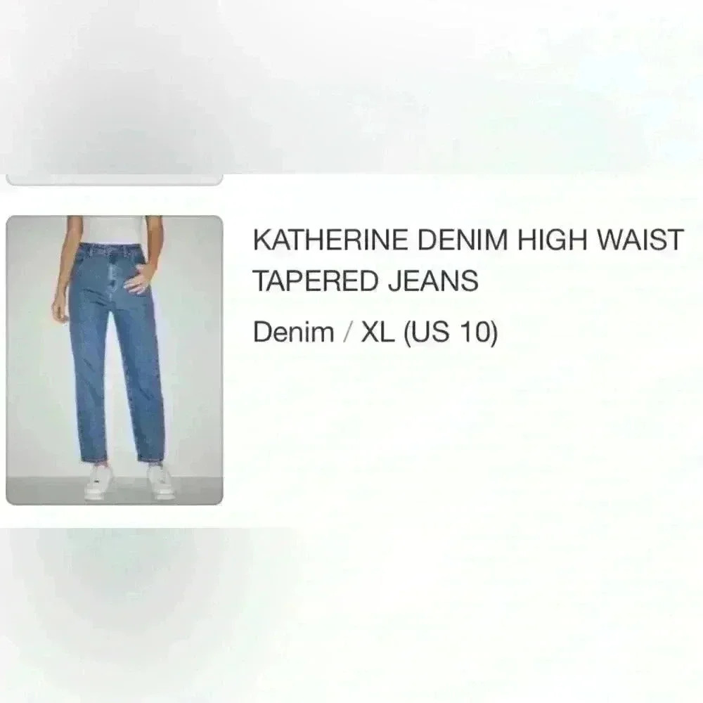 CIDER Katherine Denim High Waist Tapered Straight leg 90s Jeans - Picture 3 of 3